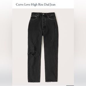 Abercrombie curve love high rise dad jeans - size 27